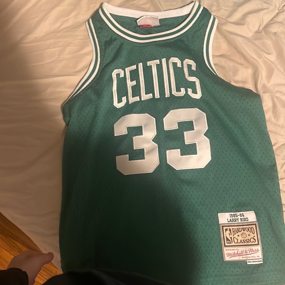 Celtics larry bird jersey youth M